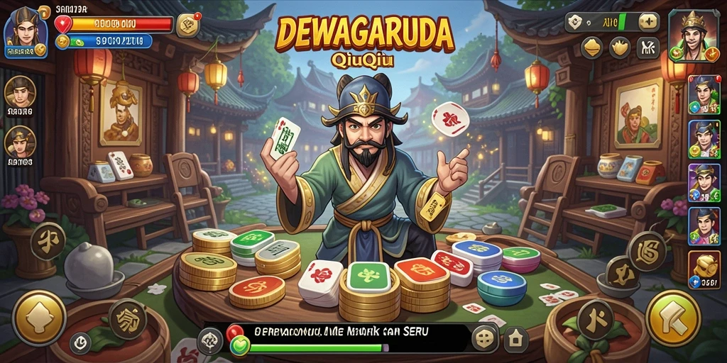 Tampilan gameplay seru DEWAGARUDA yang penuh strategi.