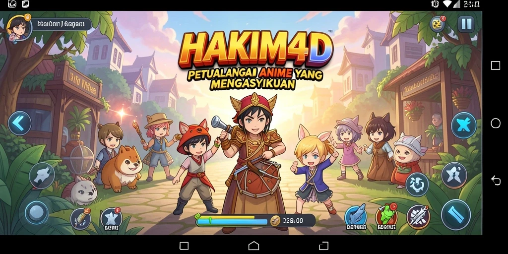 Tangkapan layar HAKIM4D dengan aksi seru petualangan Anime.