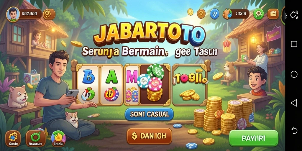 Tampilan gameplay seru dan interaktif dalam JABARTOTO.