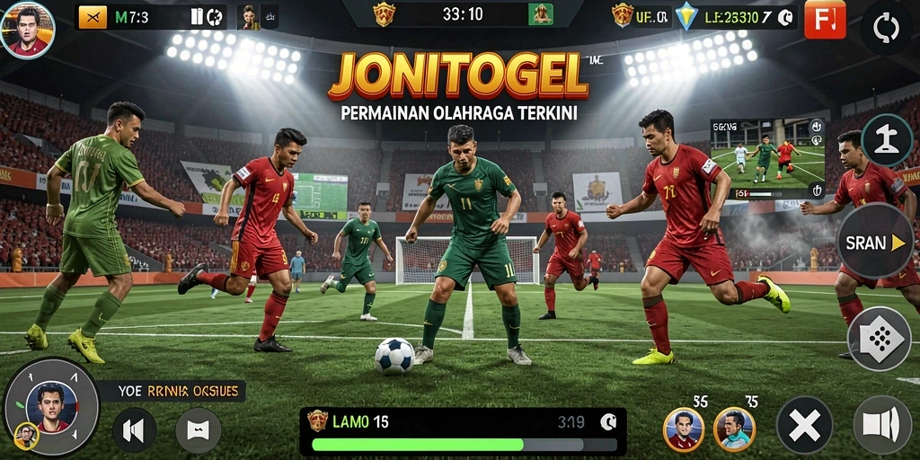 Tampilan gameplay menarik dari JONITOGEL dengan berbagai mode olahraga.