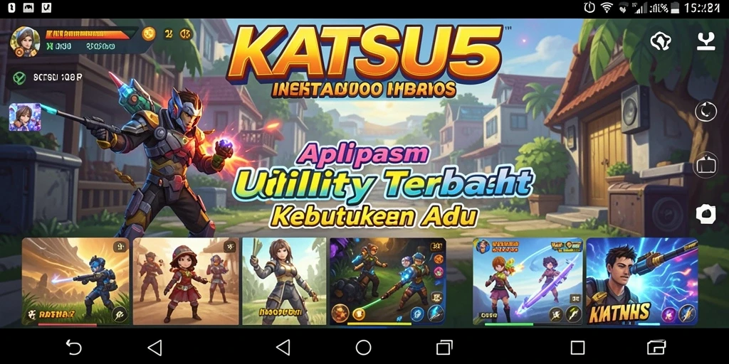 Tampilan utama KATSU5 dengan berbagai fitur Utility yang bermanfaat.