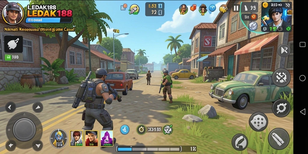 Screenshot menunjukkan gameplay seru dan interaktif LEDAK188.