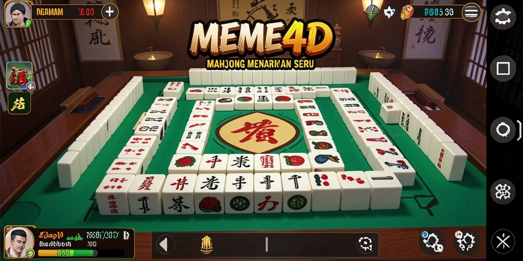 Screenshot menampilkan gameplay seru dalam permainan Mahjong.