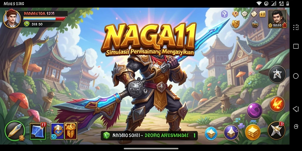 Tampilan gameplay NAGA11 yang penuh aksi dan interaksi sosial.