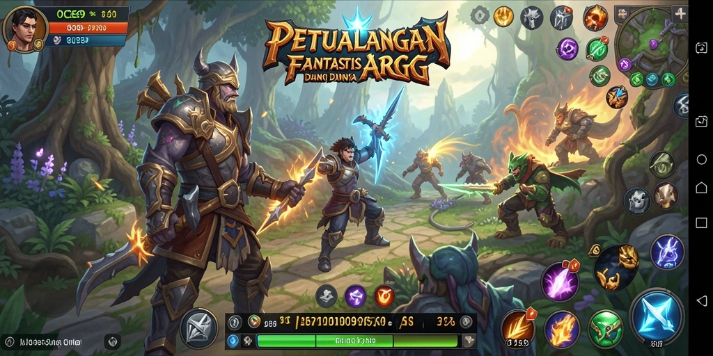 Screenshot permainan OCE69 menampilkan pertarungan epik dalam dunia ARPG.