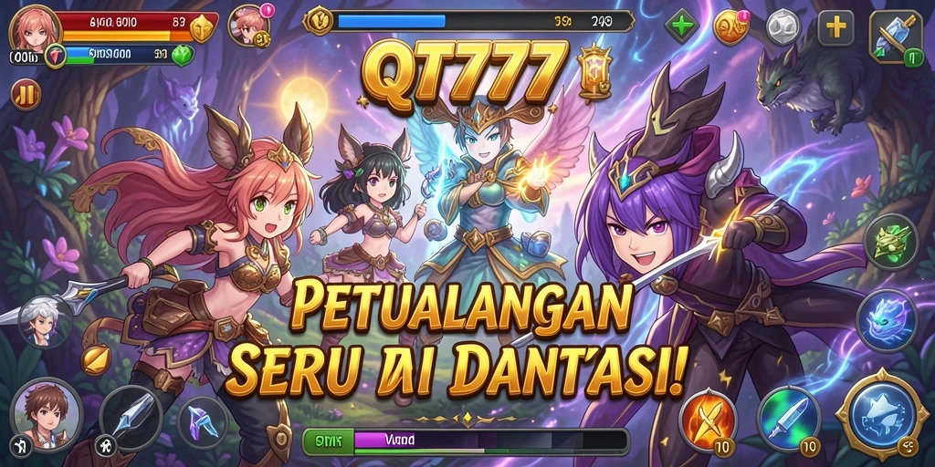 Screenshot menampilkan karakter Anime beraksi dalam gameplay yang menarik.