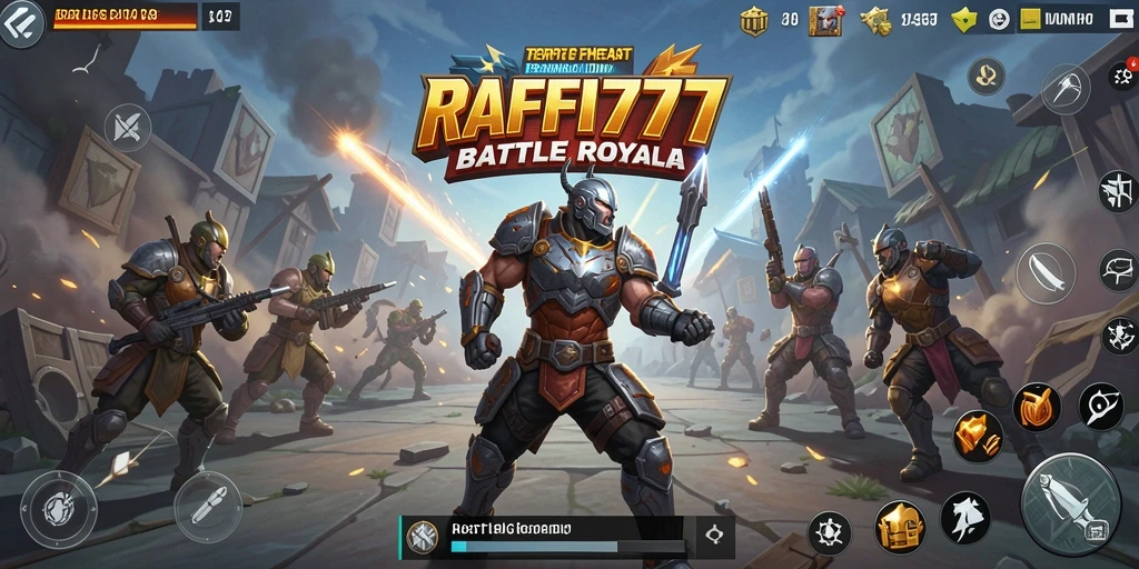 Tampilan seru pertarungan di arena Battle Royale RAFFI777.