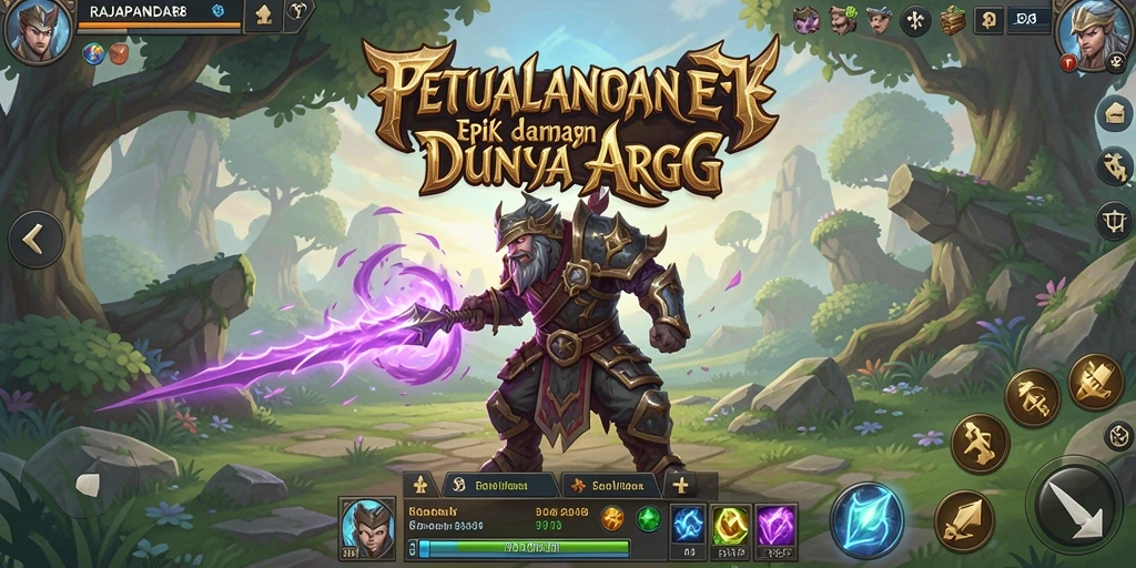 Tampilan gameplay menakjubkan dari RAJAPANDA88 menunjukkan aksi yang seru dan mengasyikkan.