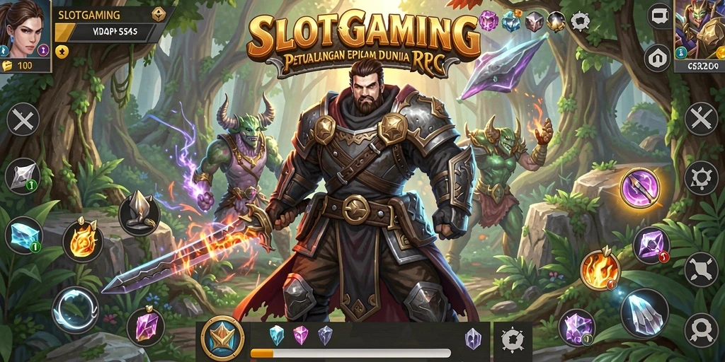 Screenshot menampilkan aksi seru dalam game RPG SLOTGAMING.